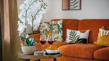 Televisie en een open haard