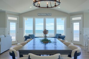 Dining - Paradise #169 - Mini-Resort, Private Pool & Hot Tub, Sleeps 38 (North Topsail Beach)