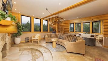 Smart TV, fireplace, computer monitors, printers