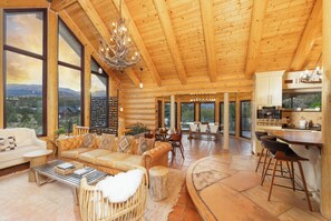 Smart TV, fireplace, computer monitors, printers - Modern Ski Home: Dog Friendly, Fenced Area, Hot Tub, 4 BRs w/ Private Suite (Breckenridge)