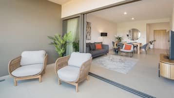 Apartemen Mewah, pemandangan gunung | Teras/patio