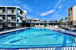 A heated pool