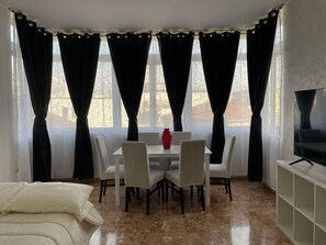 2 bedrooms, desk, iron/ironing board, travel cot