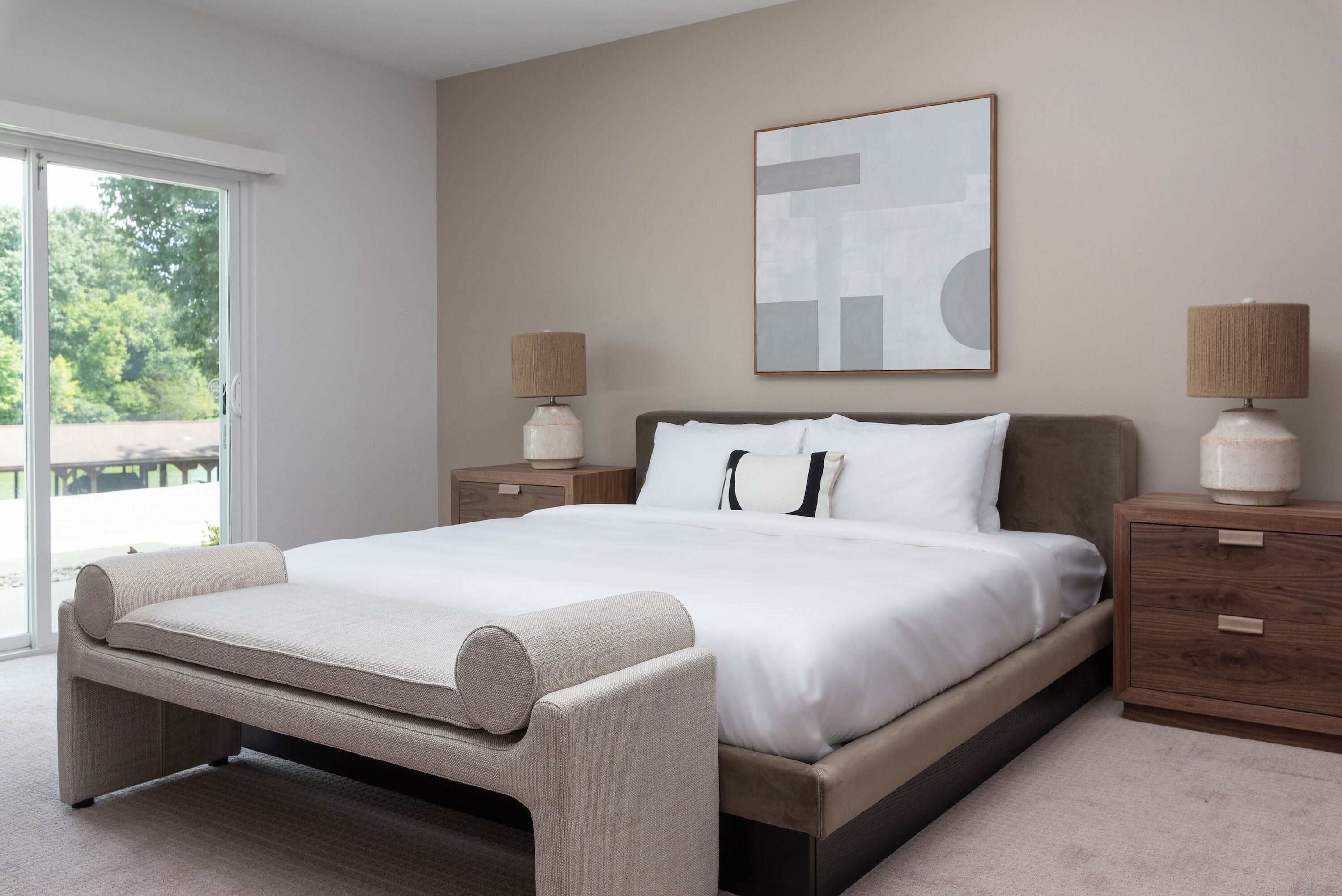 Individually decorated, individually furnished, iron/ironing board