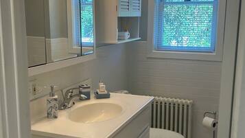 Asciugacapelli, asciugamani, sapone, shampoo