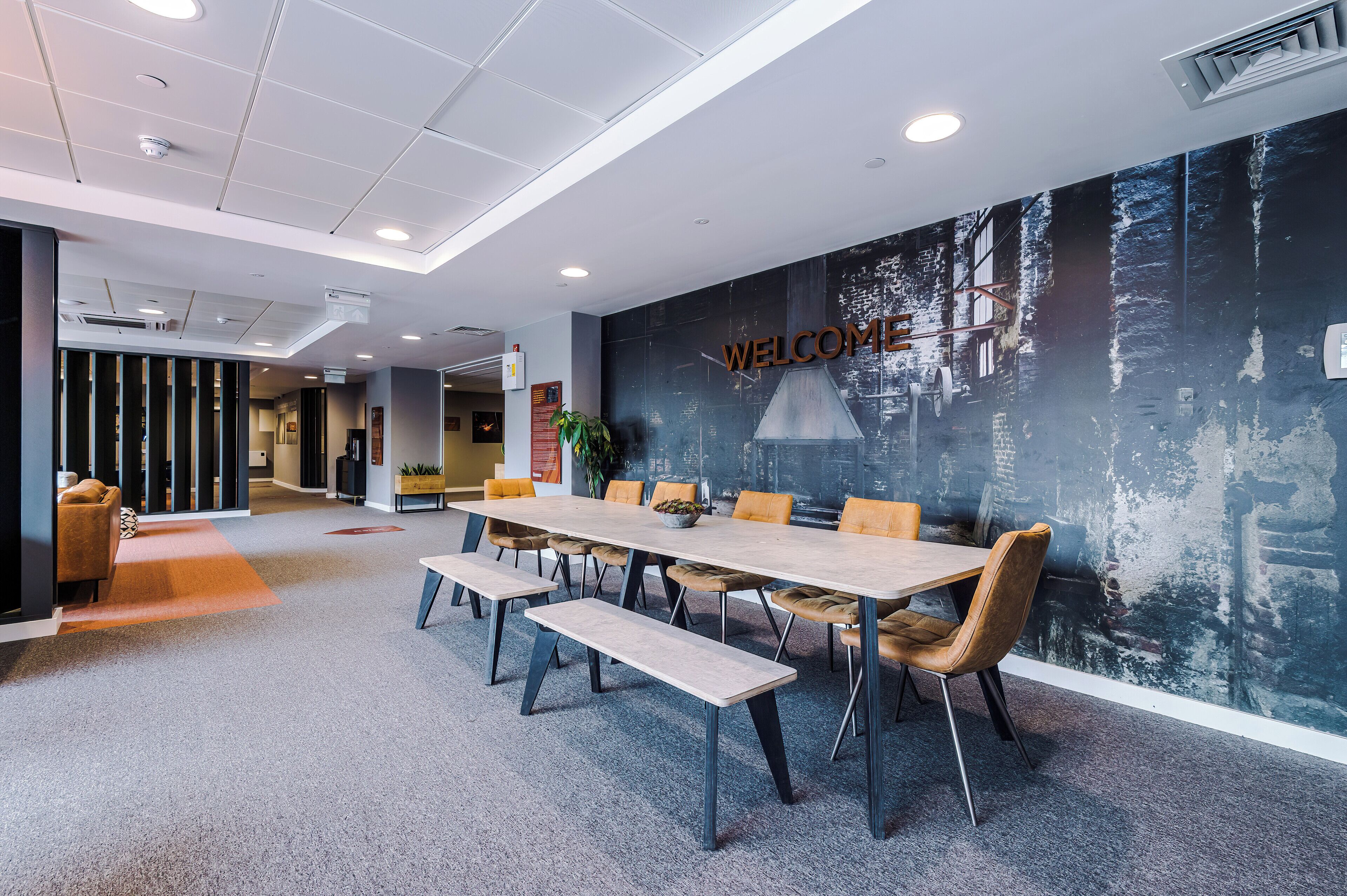 Sitteområde i lobbyen