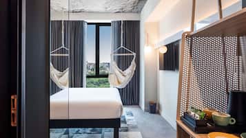 Superior-huone, 1 keskisuuri parisänky | Äänieristys, ilmaiset vauvansängyt, ilmainen Wi-Fi, vuodevaatteet