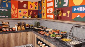 Daily buffet breakfast for a fee