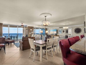Dining - 2 Bedroom Gulf Front Condo with 3 pools and seasonal FREE Chairs and 1 Umbrella! (Miramar Beach)