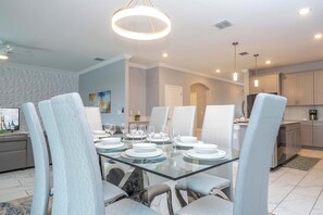Dining - Luxury 6BR Resort Home - Near Disney - Pool, Hot Tub & BBQ! (Kissimmee)