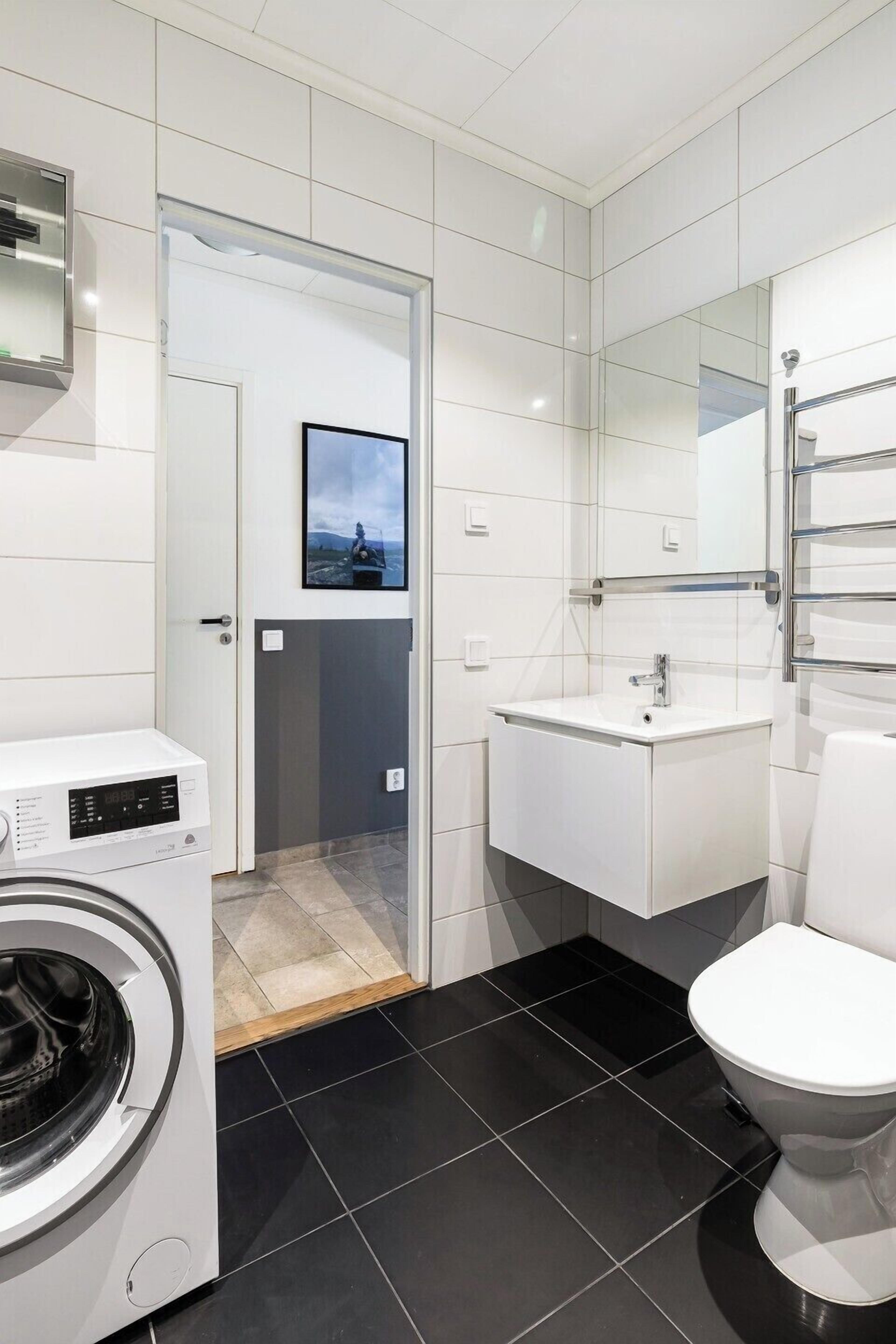 Shower, hair dryer