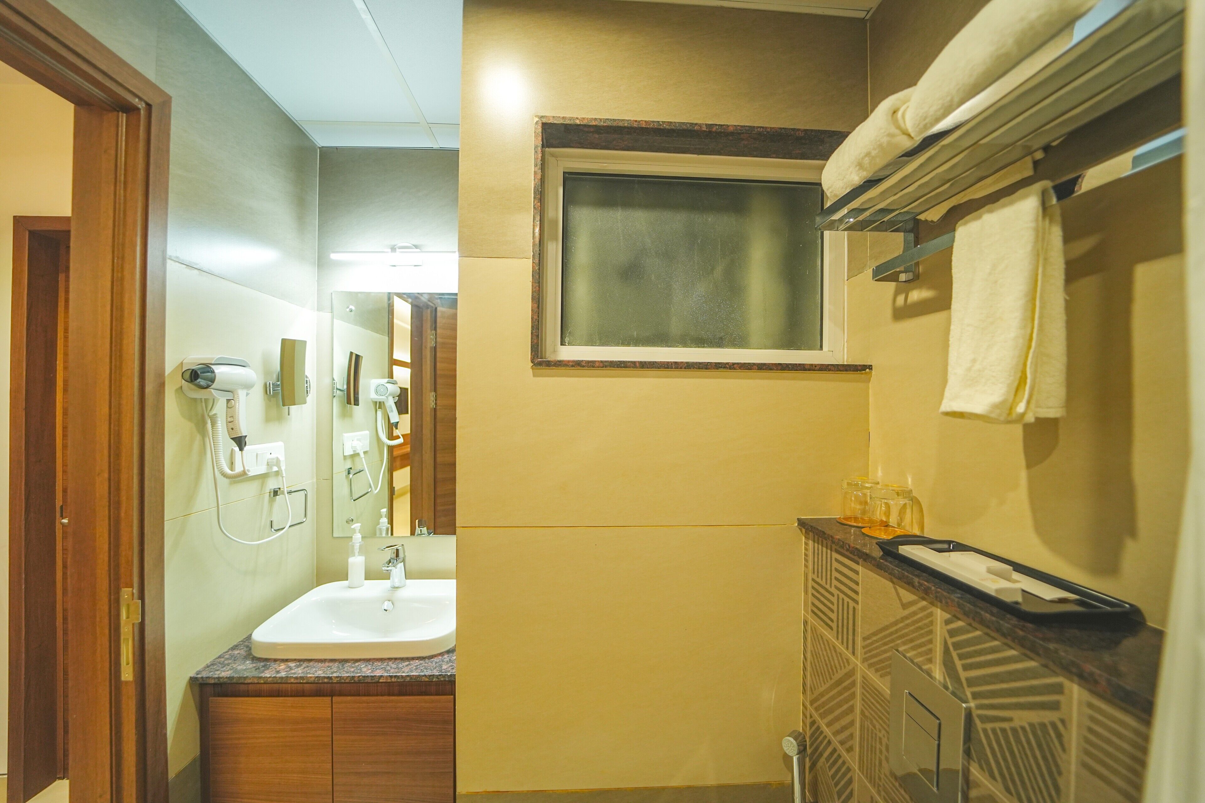 Free toiletries, hair dryer, slippers