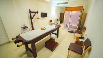 Sauna, steam room, body treatments, mud baths, hydrotherapy