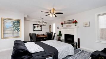 Desk, iron/ironing board, travel crib, free WiFi