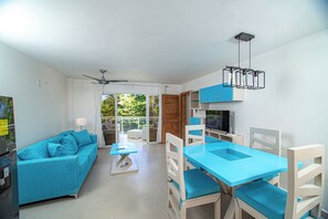 Grand Apartment, Beach View | Living area - 0048 Affordable Condo in the Beach (Cabarete)