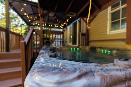 Pool. Mohawk Kudil in Poconos !Njoy Your spring with Hot Tub, Private Pool & Game Room