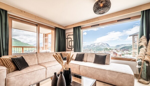 Living area - Tineo - Apartment in Alpe d'Huez (Alpe d`Huez)
