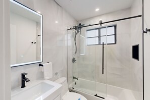 Hair dryer, towels