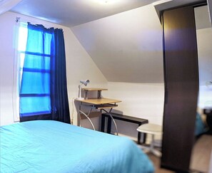 2 chambres, fer et planche à repasser, Wi-Fi, literie fournie