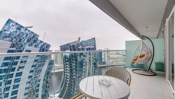 Appartamento Deluxe, 1 camera da letto, balcone, vista lago | Vista balcone