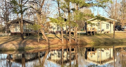 Chicken Coop Waterfront Cabin on Stocked Pond