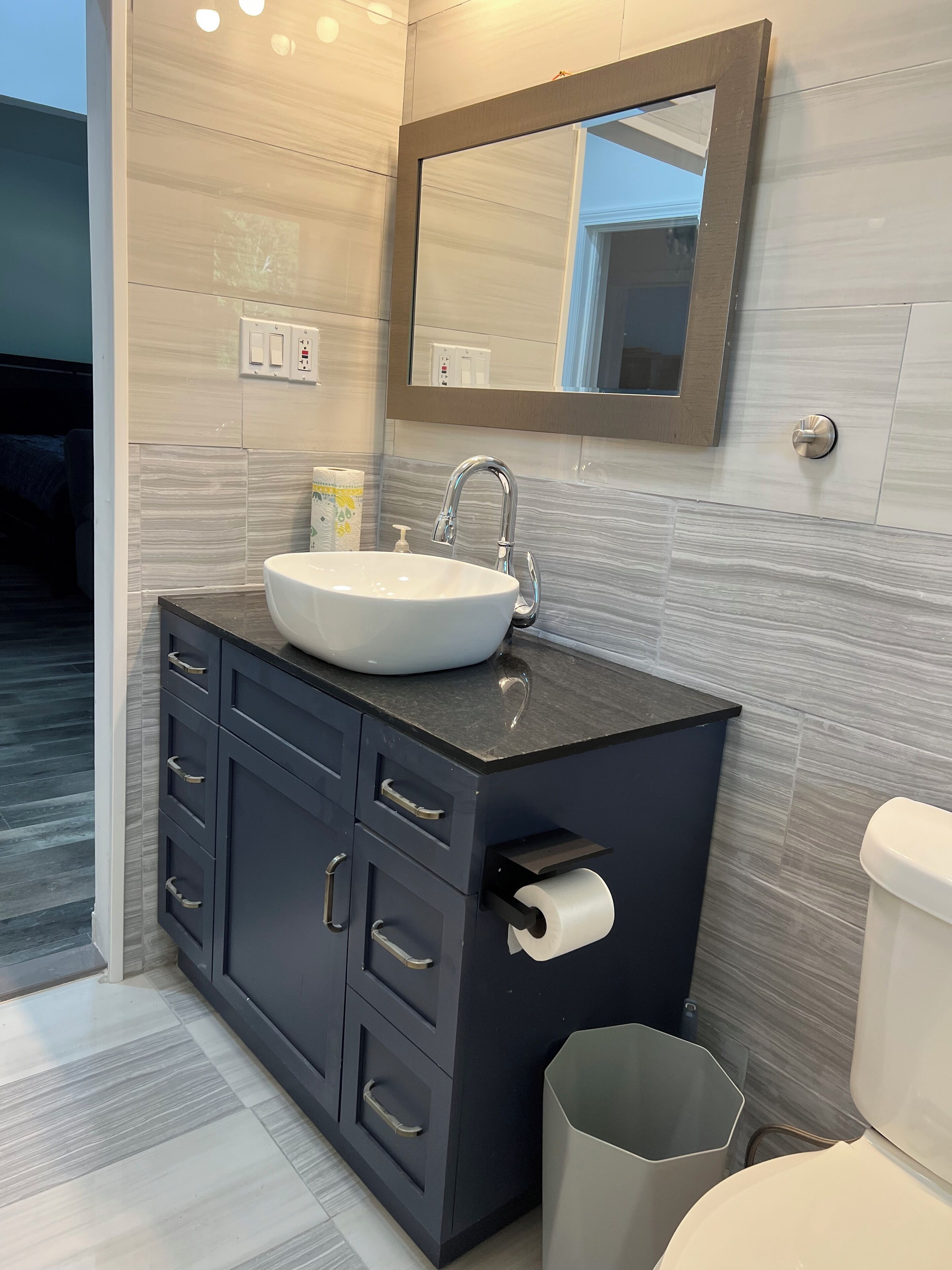 Towels, soap, toilet paper