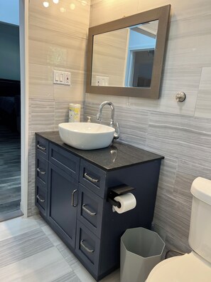 Towels, soap, toilet paper