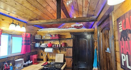 Black Bear Bungalow:Cozy tiny home in enchanting wooded Spokane with AC