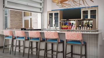 Bar de cocteles, con vista a la alberca, abre todos los días