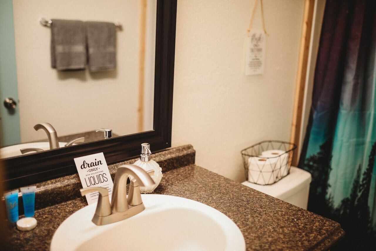 Hair dryer, towels