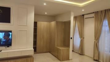 Luxury Room, Balcony, City View | Desk, laptop workspace, free WiFi