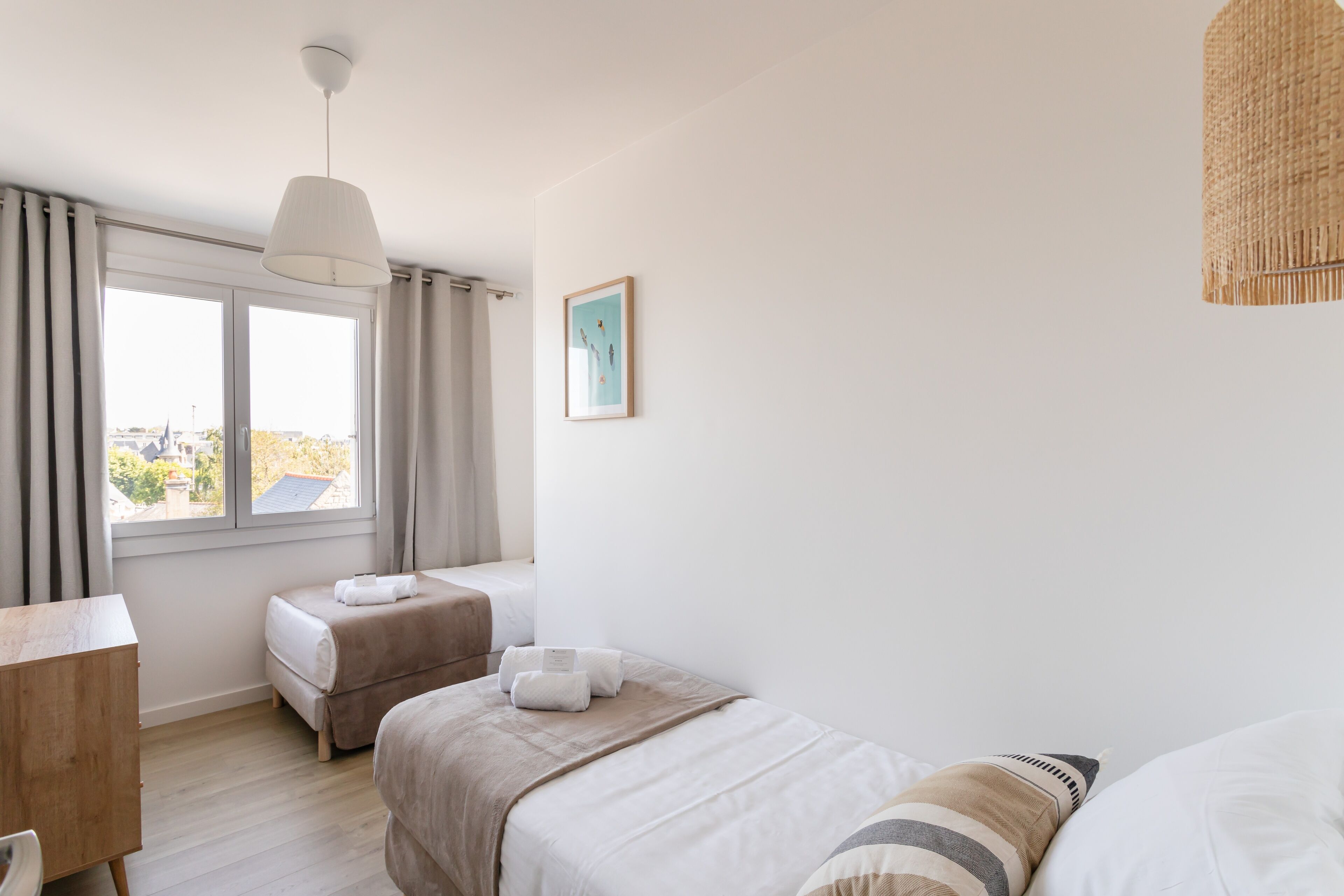 2 bedrooms, iron/ironing board, free WiFi, bed sheets