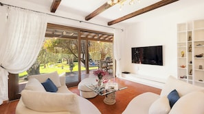 Smart TV y chimenea