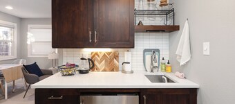 Charming cottage in Denver's Park Hill neighborhood. Fenced yard + pet friendly.