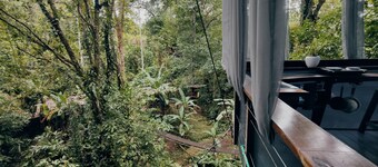 Morpho - adventurous Treehouse with amazing 360 view with pool and wifi access