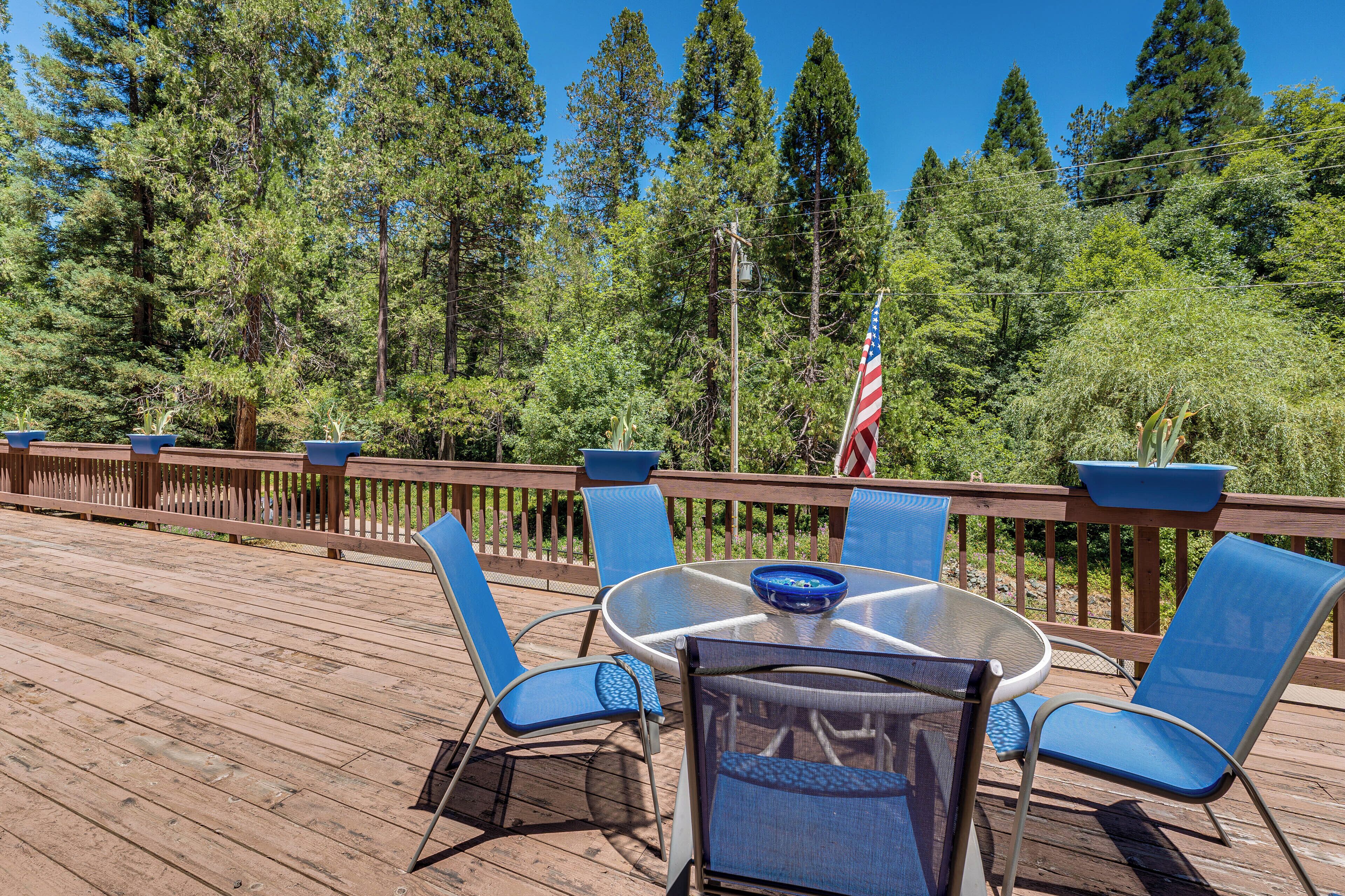 Spacious Riverfront Wilseyville Home w/ Deck!