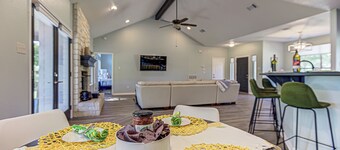 Hill country compound! Two 4 BDRM Homes with Pools On 8 Acres Riverfront