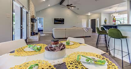 Hill country compound! Two 4 BDRM Homes with Pools On 8 Acres Riverfront