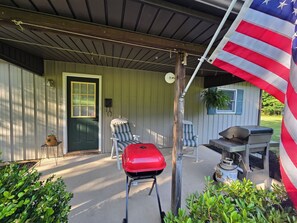 Terrace/patio - Escape to Nature – 2 Bdrm Home on 13 Private Acres near ATV, SSRT trails and PSU (Munson)