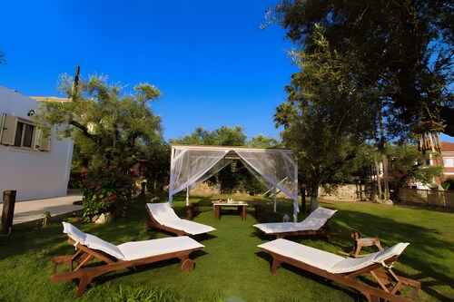 Casa de vacaciones 'Hacienda' con terraza privada, Wi-Fi y aire acondicionado