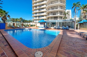 Indoor pool, a heated pool