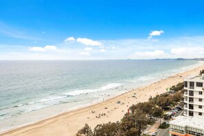 Na praia