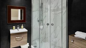 Towels, soap, toilet paper