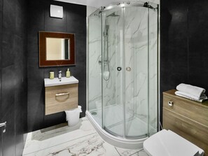 Towels, soap, toilet paper