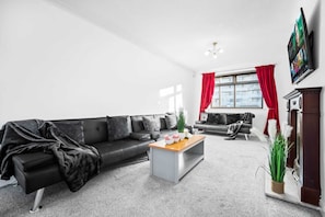 House | Living area | Fireplace