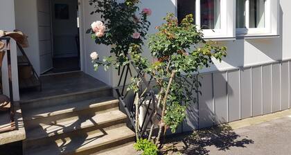 Petite maison 'GĂźte Aux Tourterelles' avec vue sur les montagnes, Wi-Fi et climatisation