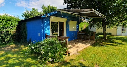 Chalet '2 Pers Jarnac' con terraza privada, jardín privado y aire acondicionado
