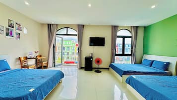 Soundproofing, iron/ironing board, free WiFi