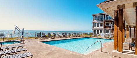 Indoor pool, outdoor pool
