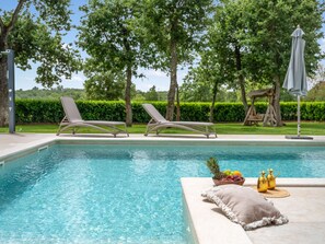 A heated pool